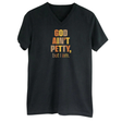 God Ain't Petty But I Am *BLACK V-NECK* Unisex Tee (Fall Colors 🍁)-T-Shirt-The Original God Ain't Petty But I Am