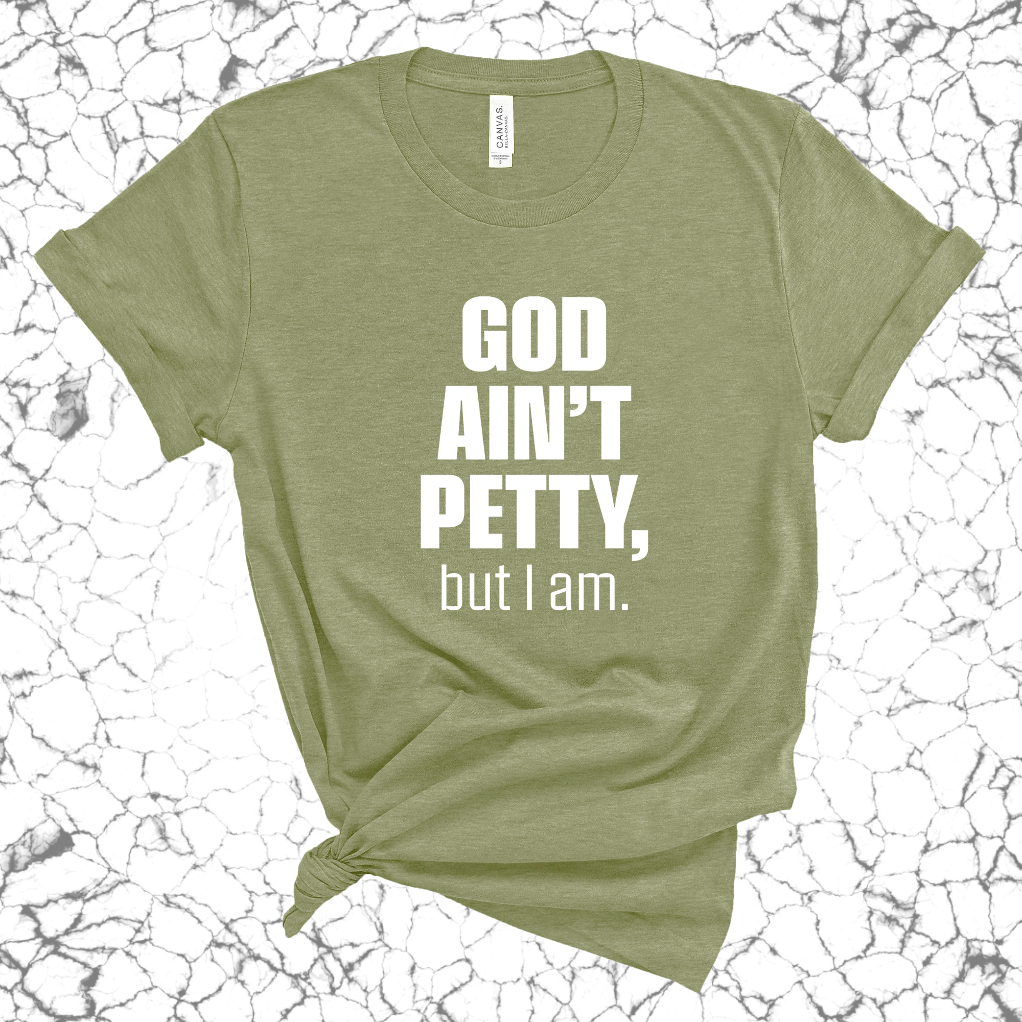 God Ain't Petty Unisex Tee (Earth Colors)-T-Shirt-The Original God Ain't Petty But I Am