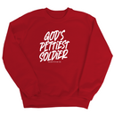 God's Pettiest Soldier Unisex Sweatshirt-Sweatshirt-The Original God Ain't Petty But I Am