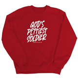 God's Pettiest Soldier Unisex Sweatshirt-Sweatshirt-The Original God Ain't Petty But I Am