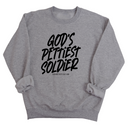 God's Pettiest Soldier Unisex Sweatshirt-Sweatshirt-The Original God Ain't Petty But I Am