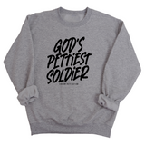 God's Pettiest Soldier Unisex Sweatshirt-Sweatshirt-The Original God Ain't Petty But I Am