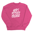 God's Pettiest Soldier Unisex Sweatshirt-Sweatshirt-The Original God Ain't Petty But I Am