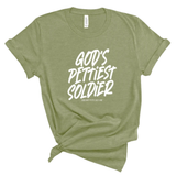 God's Pettiest Soldier Unisex Tee-T-Shirt-The Original God Ain't Petty But I Am