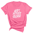 God's Pettiest Soldier Unisex Tee-T-Shirt-The Original God Ain't Petty But I Am