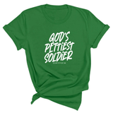 God's Pettiest Soldier Unisex Tee-T-Shirt-The Original God Ain't Petty But I Am