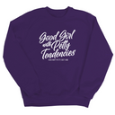 Good Girl with Petty Tendencies Unisex Sweatshirt-Sweatshirt-The Original God Ain't Petty But I Am