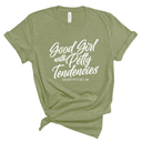 Good Girl with Petty Tendencies Unisex Tee-T-Shirt-The Original God Ain't Petty But I Am