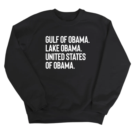 Gulf of Obama. Lake Obama. The United States of Obama Unisex Sweatshirt-Sweatshirt-The Original God Ain't Petty But I Am