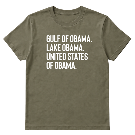 Gulf of Obama. Lake Obama. The United States of Obama Unisex Tee-T-Shirt-The Original God Ain't Petty But I Am