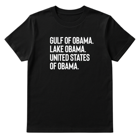 Gulf of Obama. Lake Obama. The United States of Obama Unisex Tee-T-Shirt-The Original God Ain't Petty But I Am