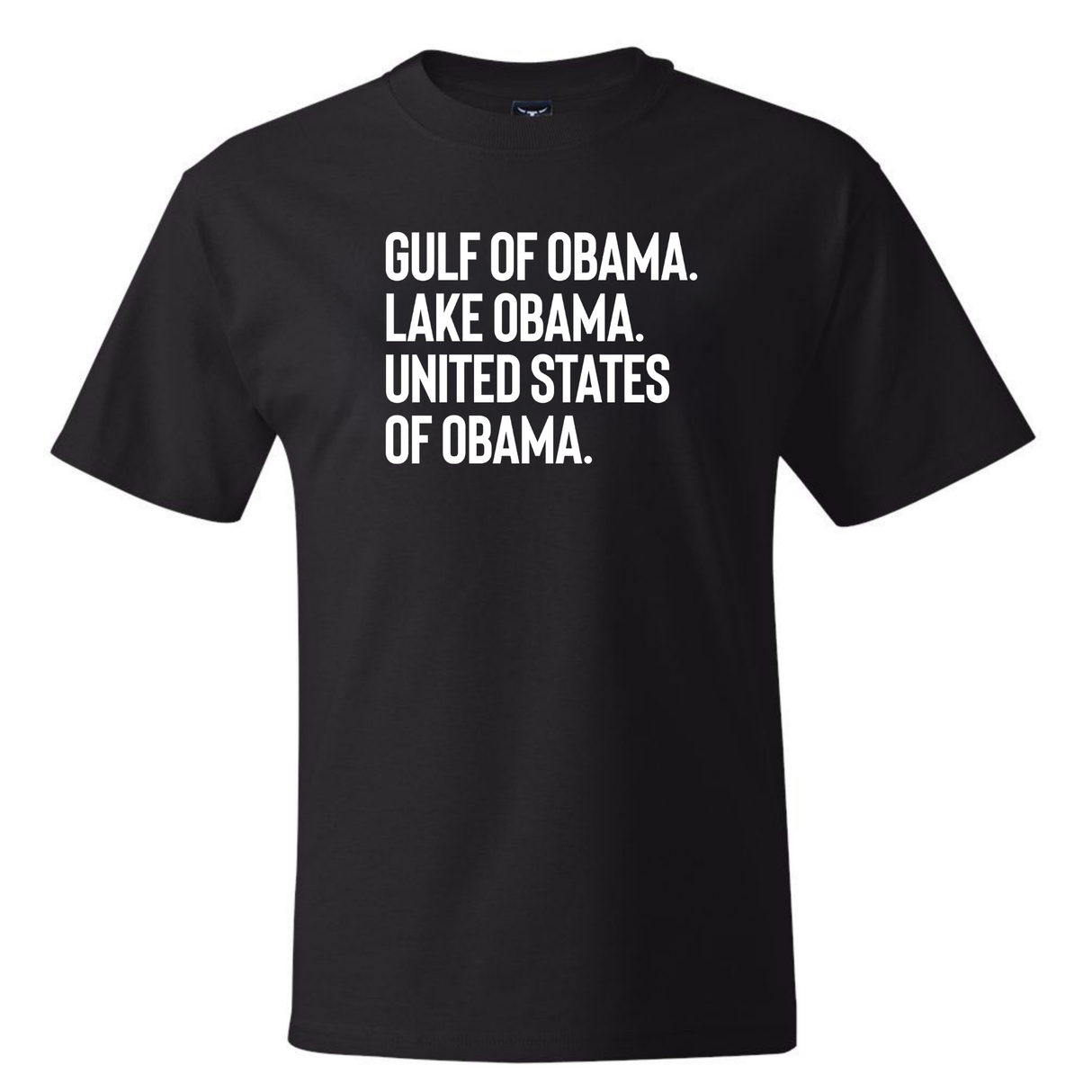 Gulf of Obama. Lake Obama. The United States of Obama *BLACK TALL TEE* Unisex Tee