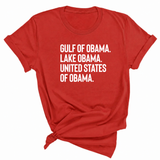 Gulf of Obama. Lake Obama. The United States of Obama Unisex Tee