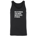 Gulf of Obama. Lake Obama. The United States of Obama Unisex Tank Top