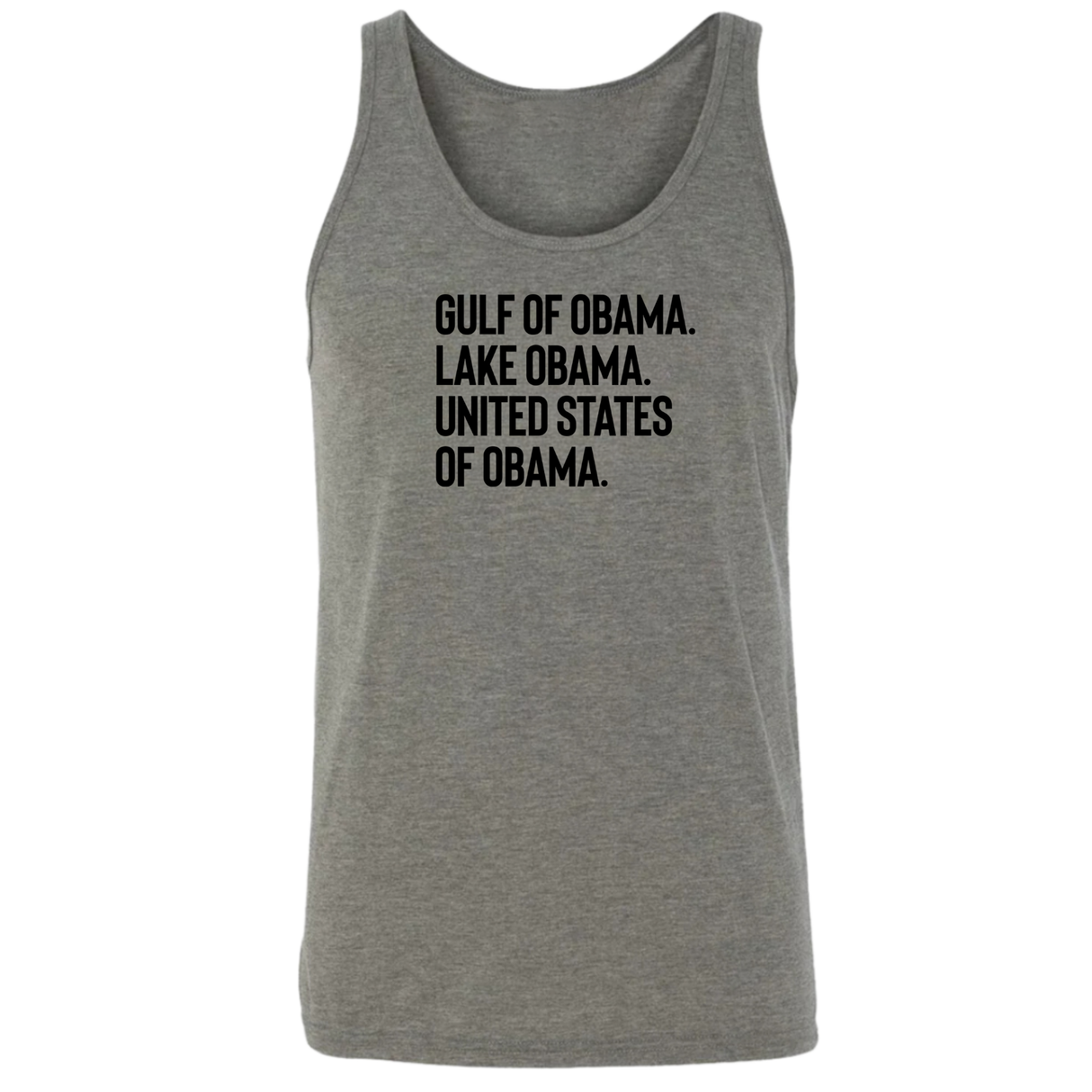 Gulf of Obama. Lake Obama. The United States of Obama Unisex Tank Top