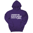 *HOODIE* A President Who Offers Up American Cities Is the Threat Unisex Hoodie-Hoodie-The Original God Ain't Petty But I Am
