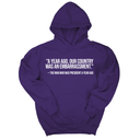 *HOODIE* "A year ago, our country was an embarrassment"- The man who was President a year ago Unisex Hoodie-Hoodie-The Original God Ain't Petty But I Am