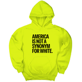 *HOODIE* America Is Not a Synonym for White Unisex Hoodie-Hoodie-The Original God Ain't Petty But I Am