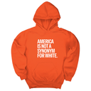 *HOODIE* America Is Not a Synonym for White Unisex Hoodie-Hoodie-The Original God Ain't Petty But I Am