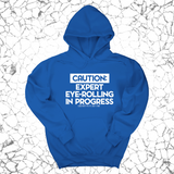 *HOODIE* Caution Expert eye-rolling in progress Unisex Hoodie-Hoodie-The Original God Ain't Petty But I Am