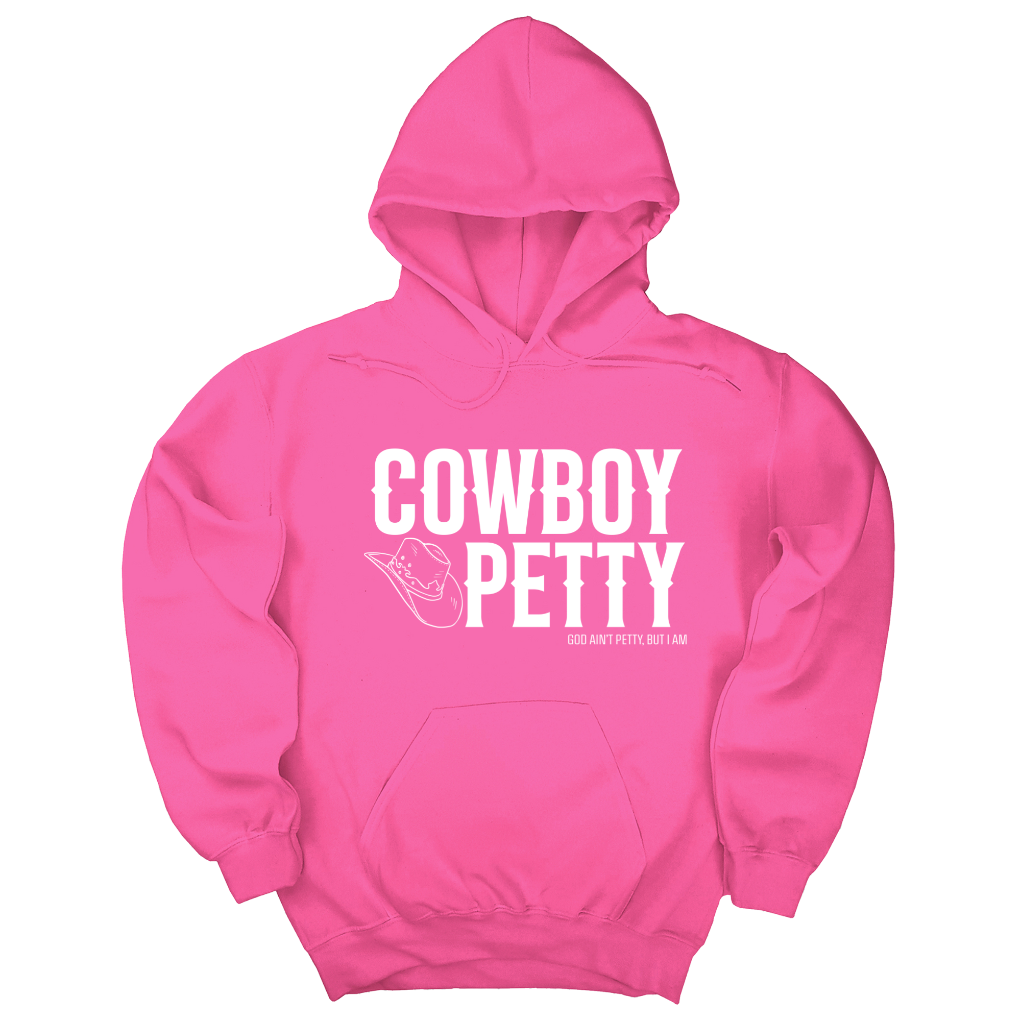 *HOODIE* Cowboy Petty Unisex Hoodie-Hoodie-The Original God Ain't Petty But I Am