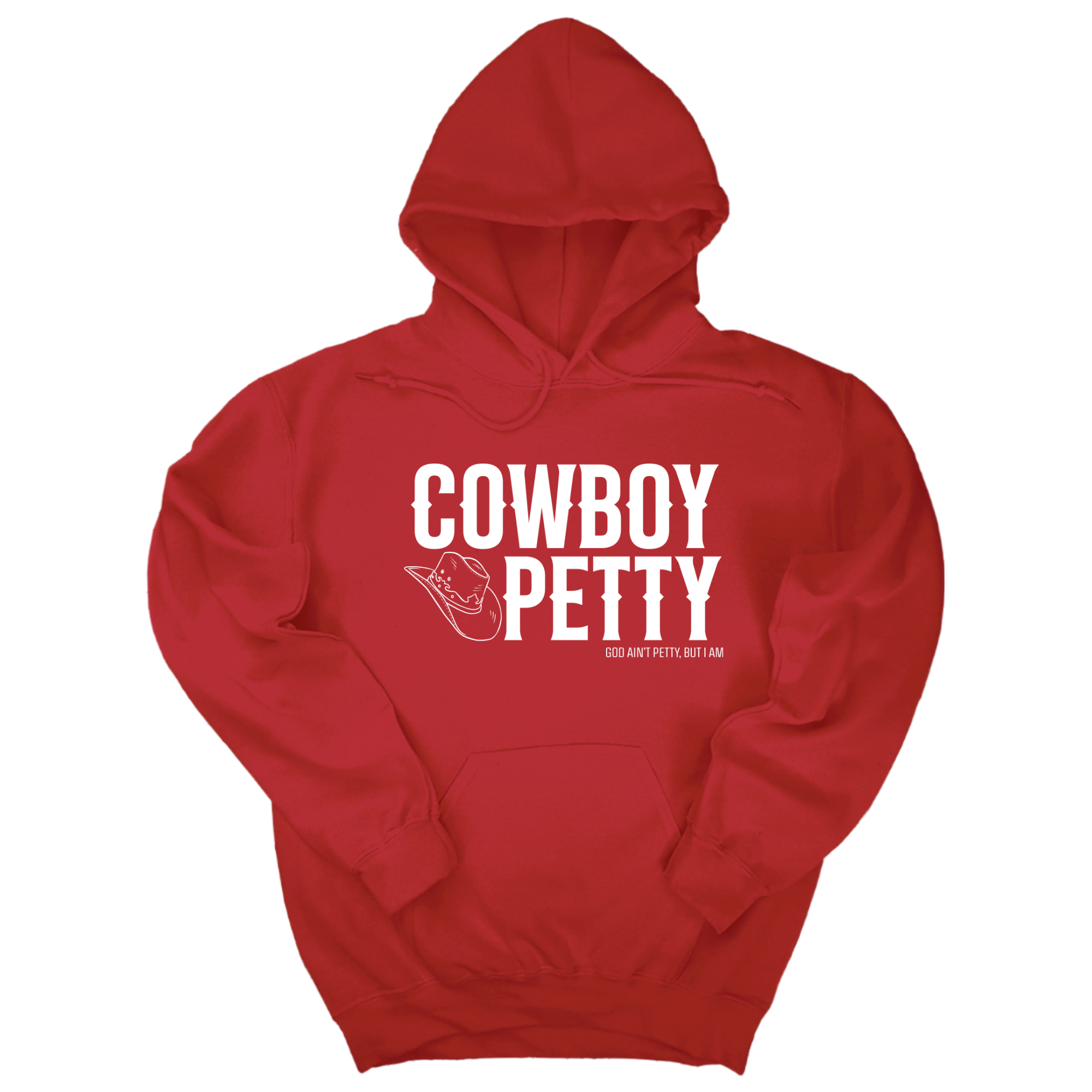 *HOODIE* Cowboy Petty Unisex Hoodie-Hoodie-The Original God Ain't Petty But I Am