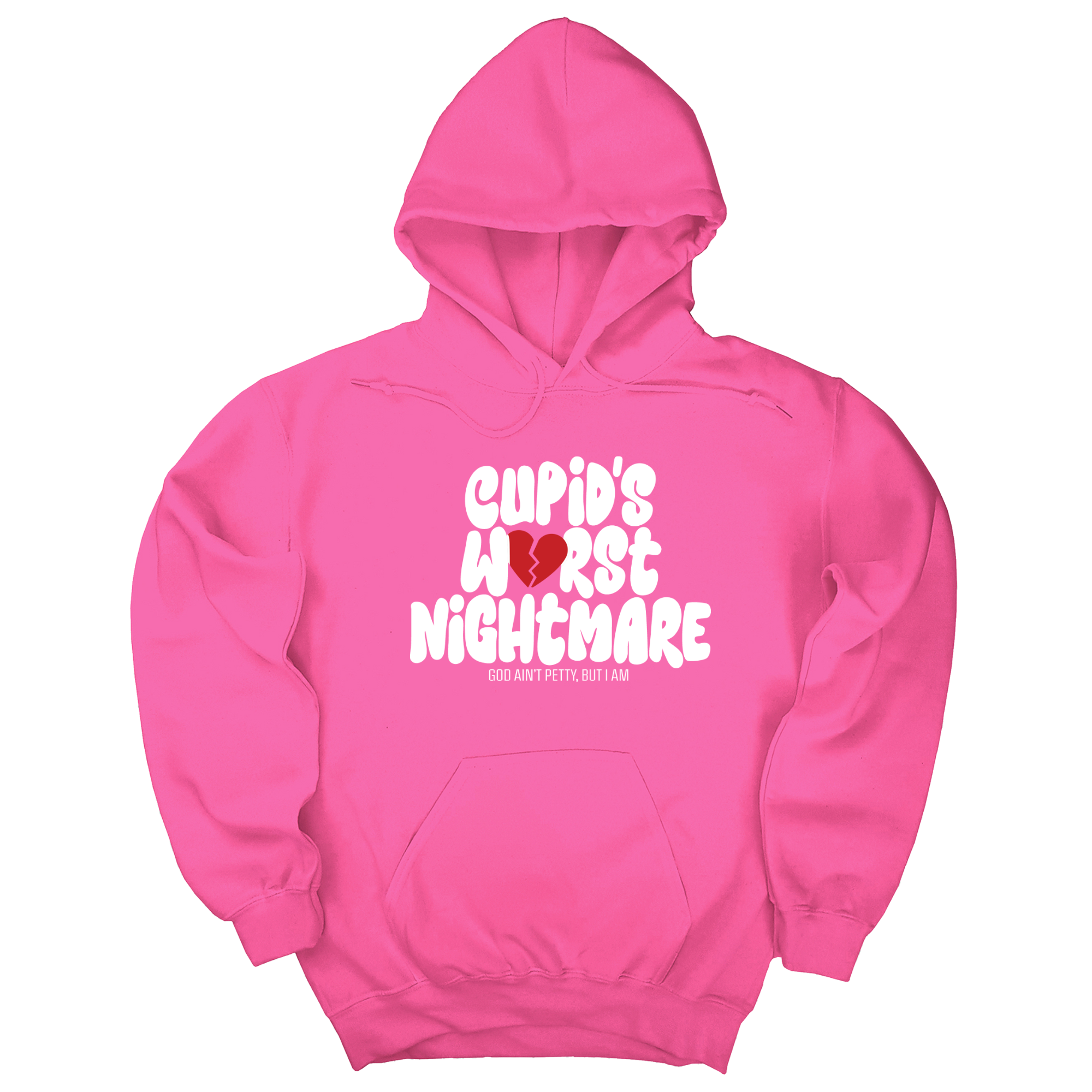 *HOODIE* Cupid's Worst Nightmare Unisex Hoodie-Hoodie-The Original God Ain't Petty But I Am