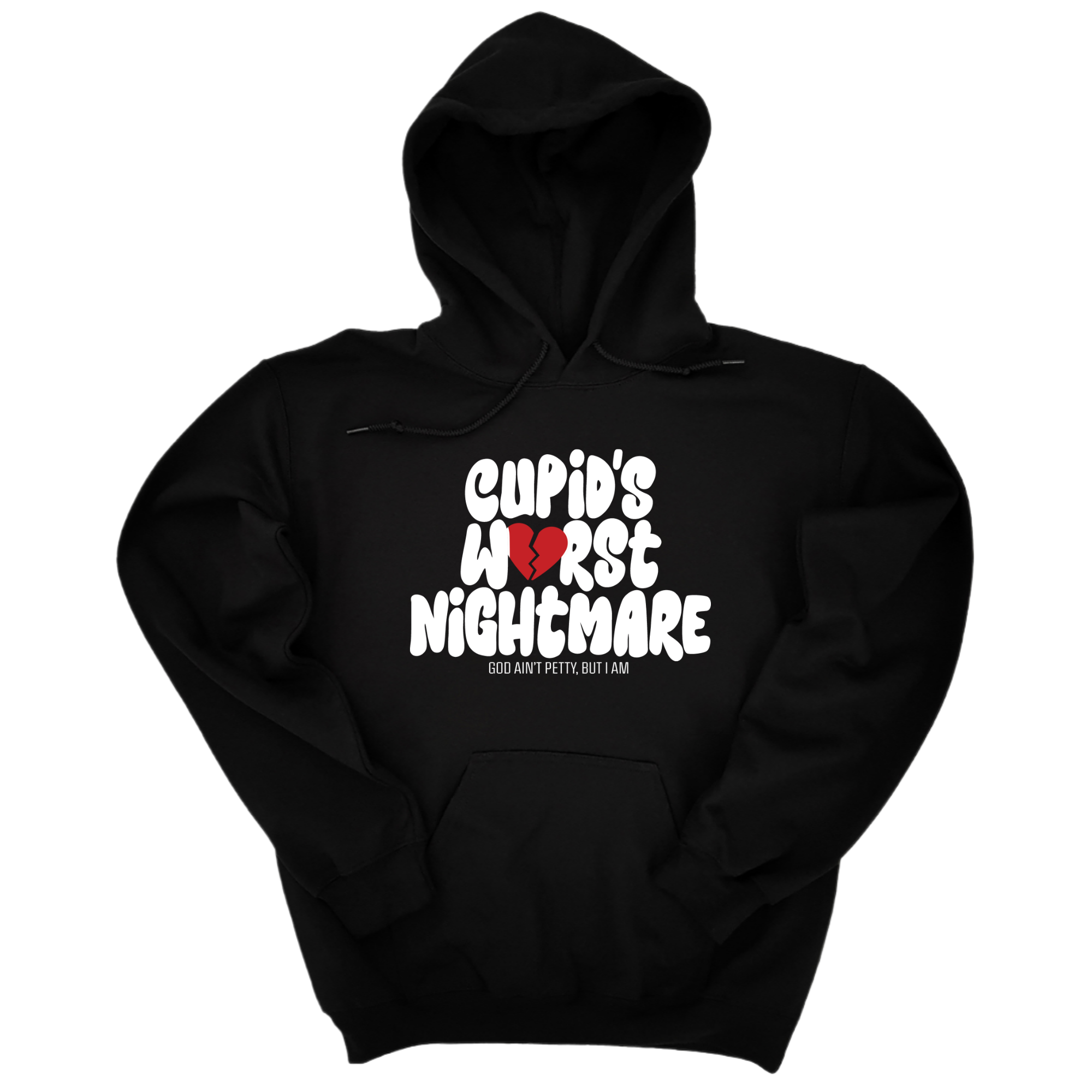 *HOODIE* Cupid's Worst Nightmare Unisex Hoodie-Hoodie-The Original God Ain't Petty But I Am