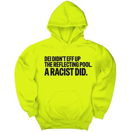 *HOODIE* DEI didn't eff up the reflecting pool. A RACIST DID Unisex Hoodie-Hoodie-The Original God Ain't Petty But I Am