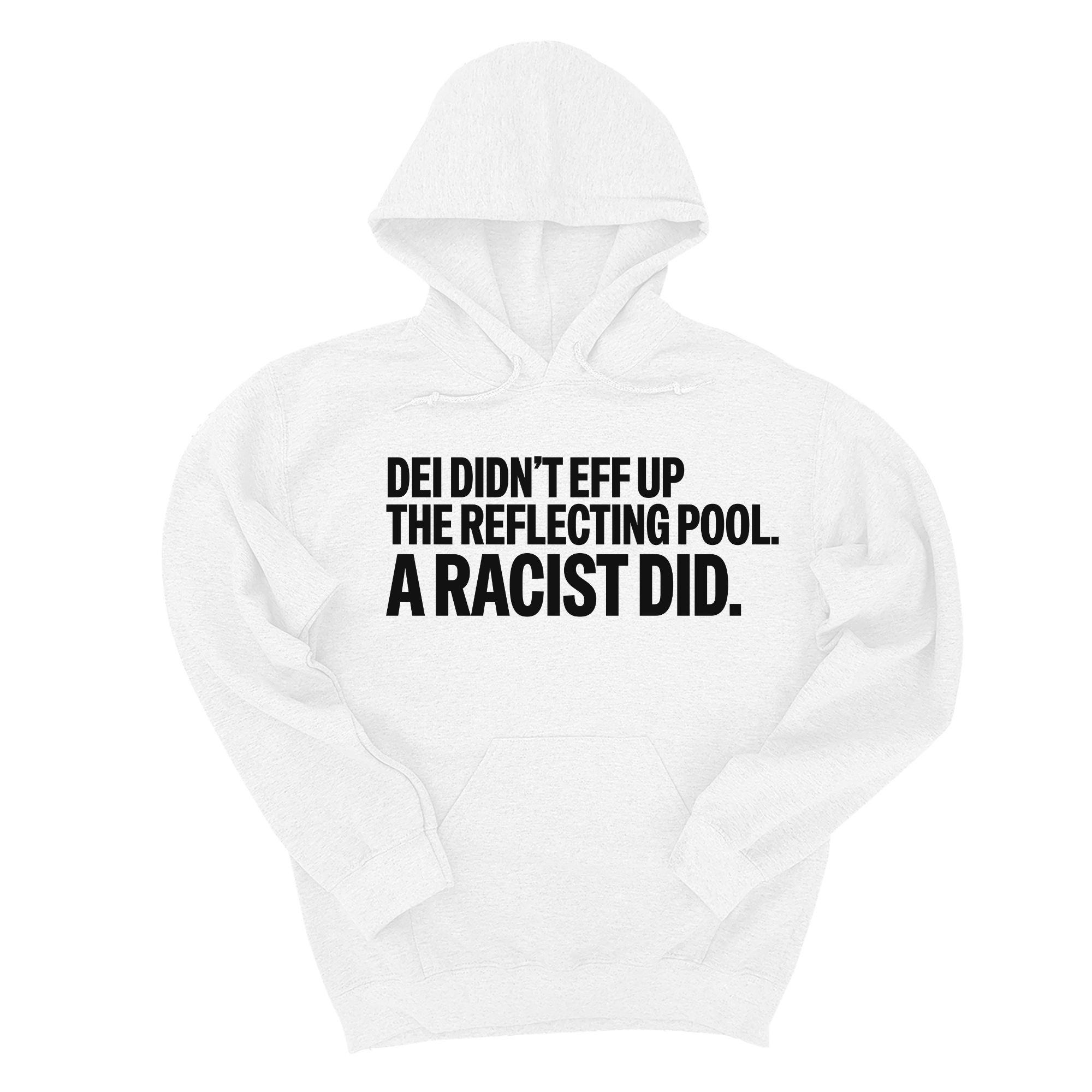 *HOODIE* DEI didn't eff up the reflecting pool. A RACIST DID Unisex Hoodie-Hoodie-The Original God Ain't Petty But I Am