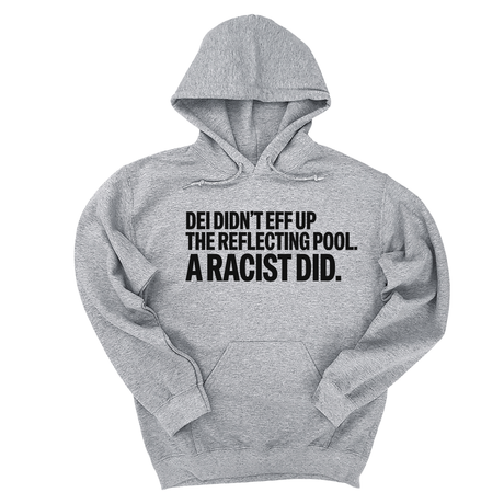 *HOODIE* DEI didn't eff up the reflecting pool. A RACIST DID Unisex Hoodie-Hoodie-The Original God Ain't Petty But I Am
