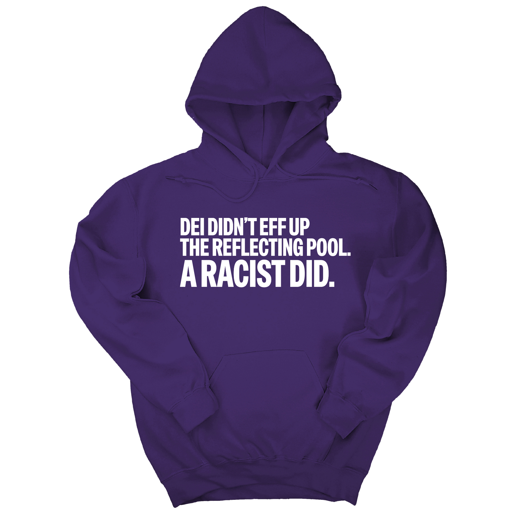 *HOODIE* DEI didn't eff up the reflecting pool. A RACIST DID Unisex Hoodie-Hoodie-The Original God Ain't Petty But I Am