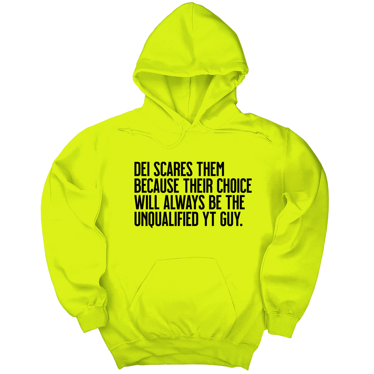 *HOODIE* DEI scares them because their choice will always be the unqualified YT guy Unisex Hoodie-Hoodie-The Original God Ain't Petty But I Am