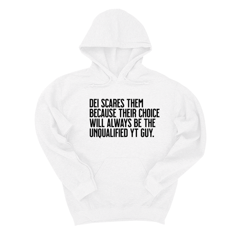 *HOODIE* DEI scares them because their choice will always be the unqualified YT guy Unisex Hoodie-Hoodie-The Original God Ain't Petty But I Am