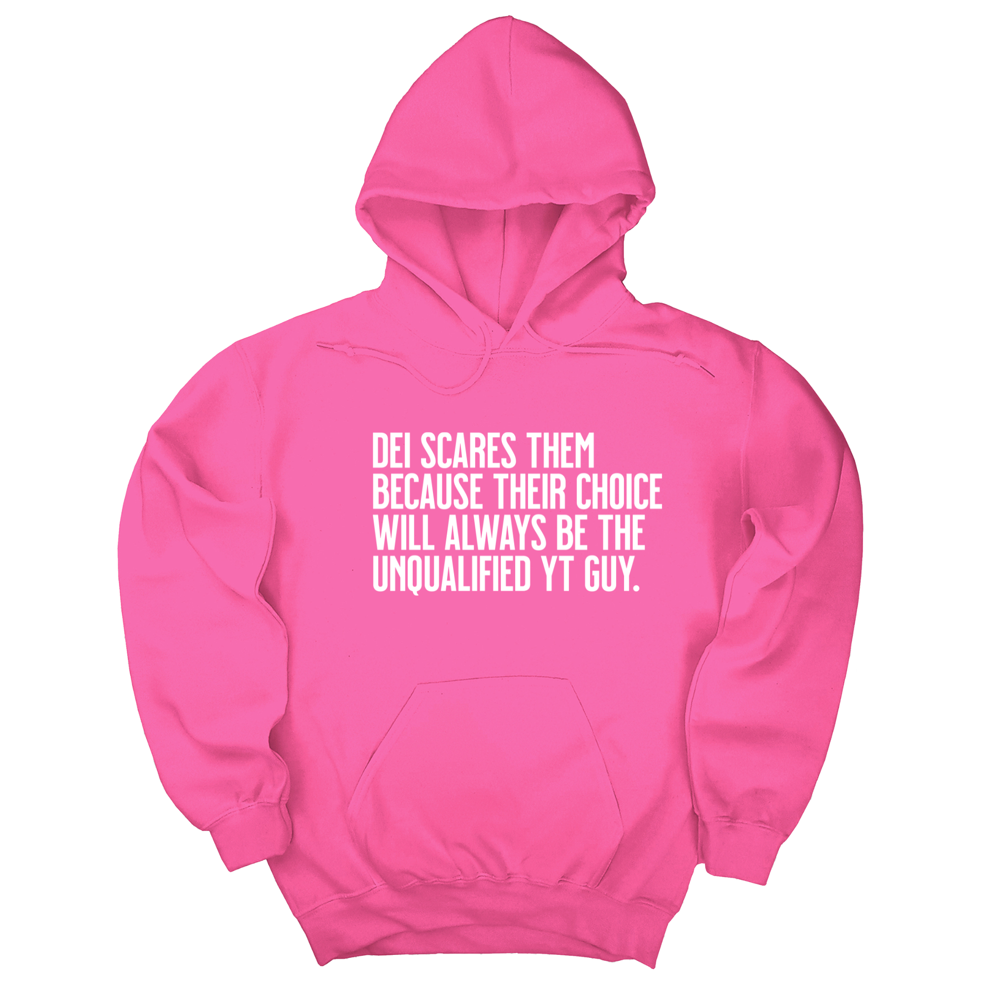 *HOODIE* DEI scares them because their choice will always be the unqualified YT guy Unisex Hoodie-Hoodie-The Original God Ain't Petty But I Am