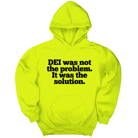 *HOODIE* DEI was not the problem. It was the solution Unisex Hoodie-Hoodie-The Original God Ain't Petty But I Am