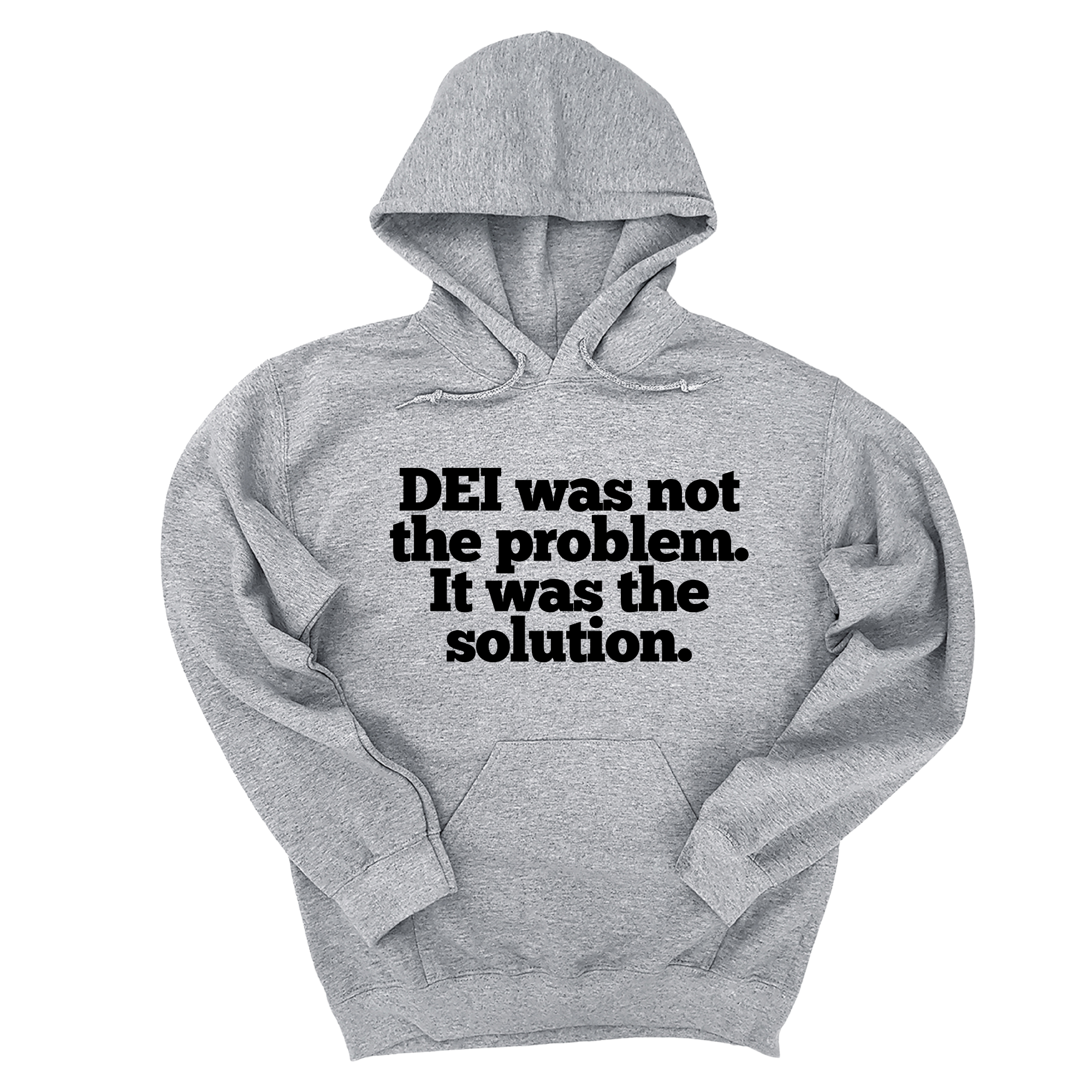 *HOODIE* DEI was not the problem. It was the solution Unisex Hoodie-Hoodie-The Original God Ain't Petty But I Am