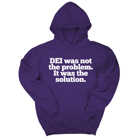 *HOODIE* DEI was not the problem. It was the solution Unisex Hoodie-Hoodie-The Original God Ain't Petty But I Am