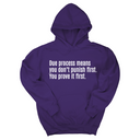 *HOODIE* Due process means you don’t punish first. You prove it first Unisex Hoodie-Hoodie-The Original God Ain't Petty But I Am