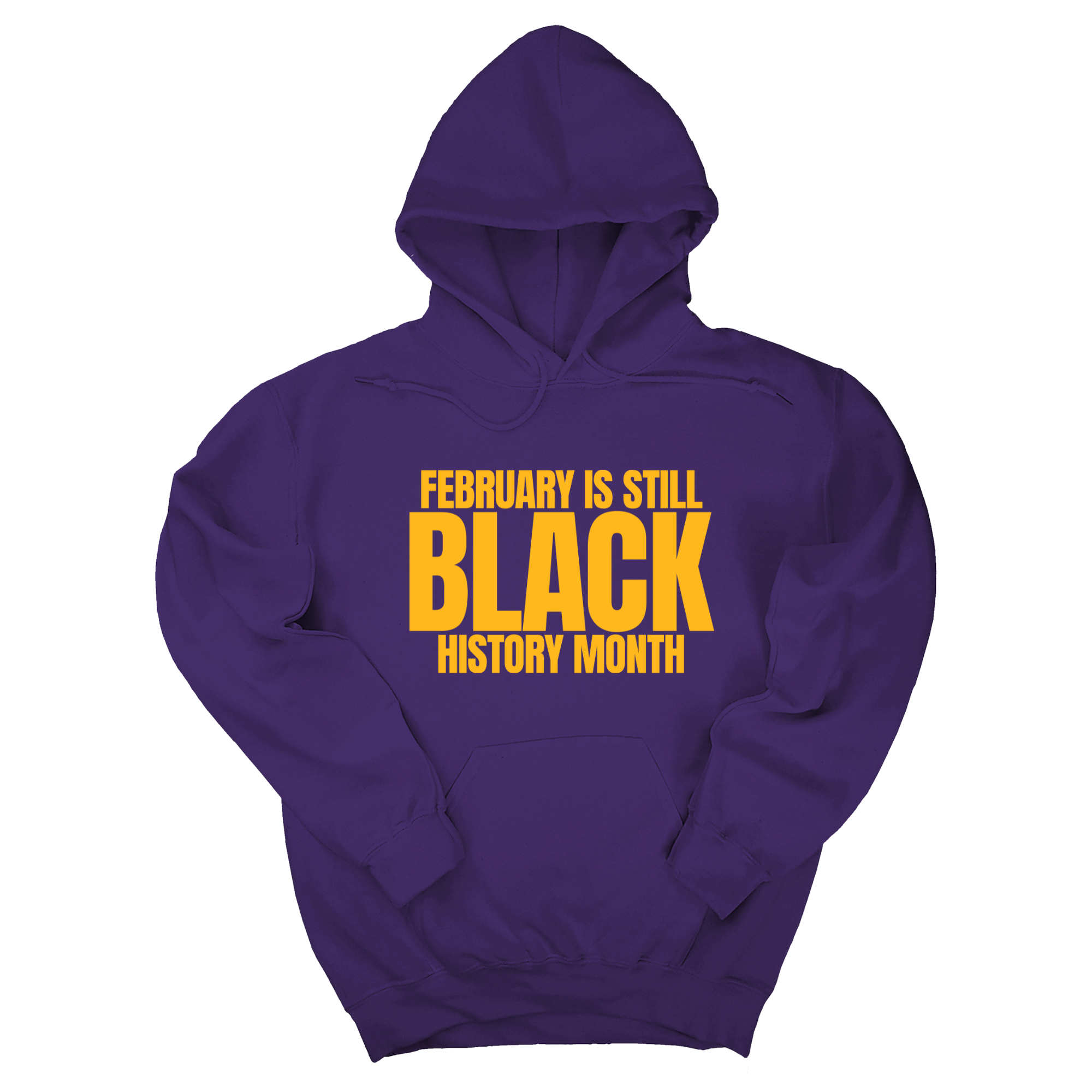 *HOODIE* February is Still Black History Month Unisex Hoodie-Hoodie-The Original God Ain't Petty But I Am