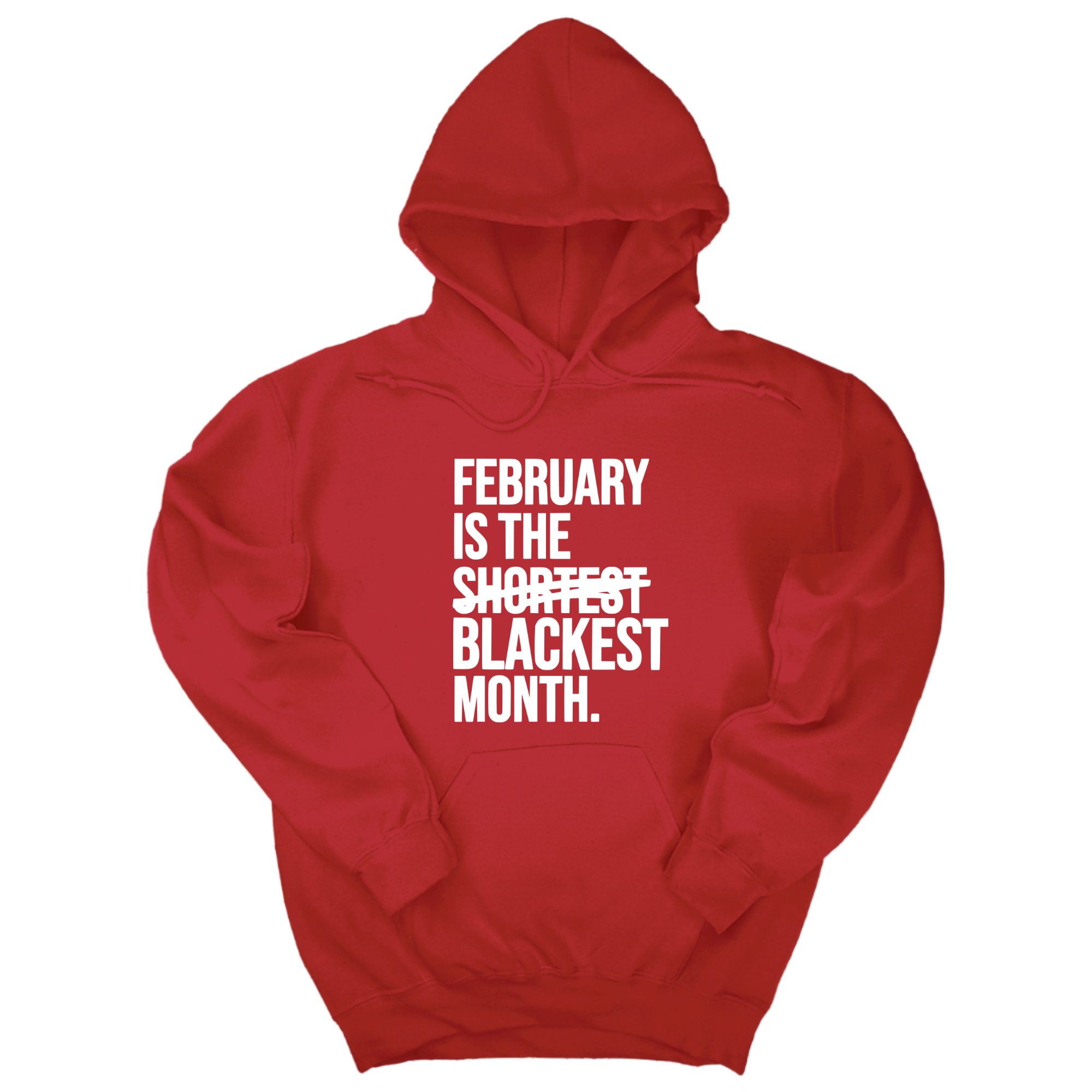 *HOODIE* February is the Blackest Month Unisex Hoodie-Hoodie-The Original God Ain't Petty But I Am