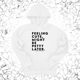 *HOODIE* Feeling cute, might be petty later Unisex Hoodie-Hoodie-The Original God Ain't Petty But I Am