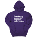 *HOODIE* Freedom of Speech Isn’t for Praise. It’s for Protest Unisex Hoodie-Hoodie-The Original God Ain't Petty But I Am