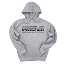 *HOODIE* Gas is about to be $10 a Gallon and They Are Busy Redrawing Maps to Make Sure You Cannot Vote Them Out Unisex Hoodie-Hoodie-The Original God Ain't Petty But I Am