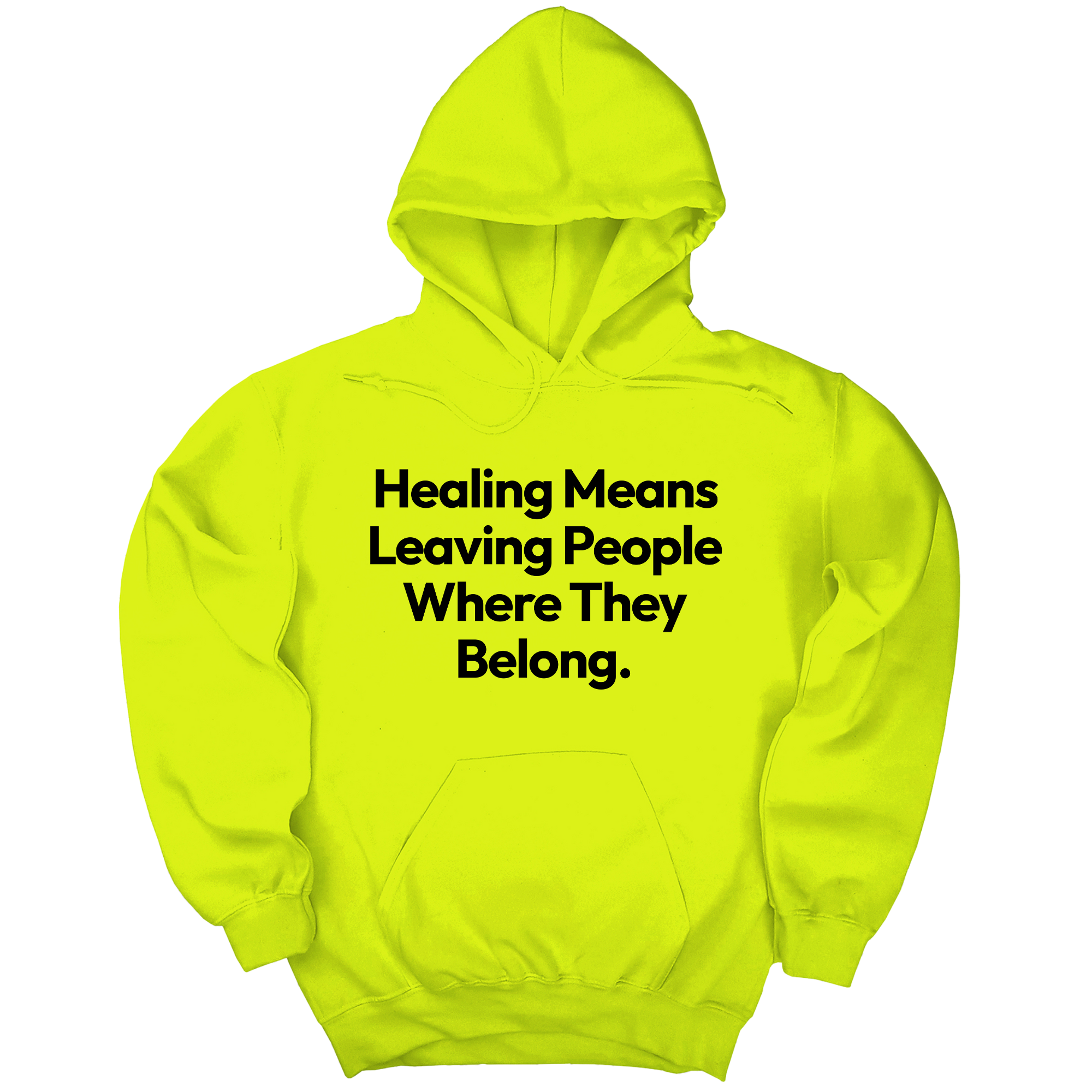 *HOODIE* Healing Means Leaving People Where They Belong Unisex Hoodie-Hoodie-The Original God Ain't Petty But I Am