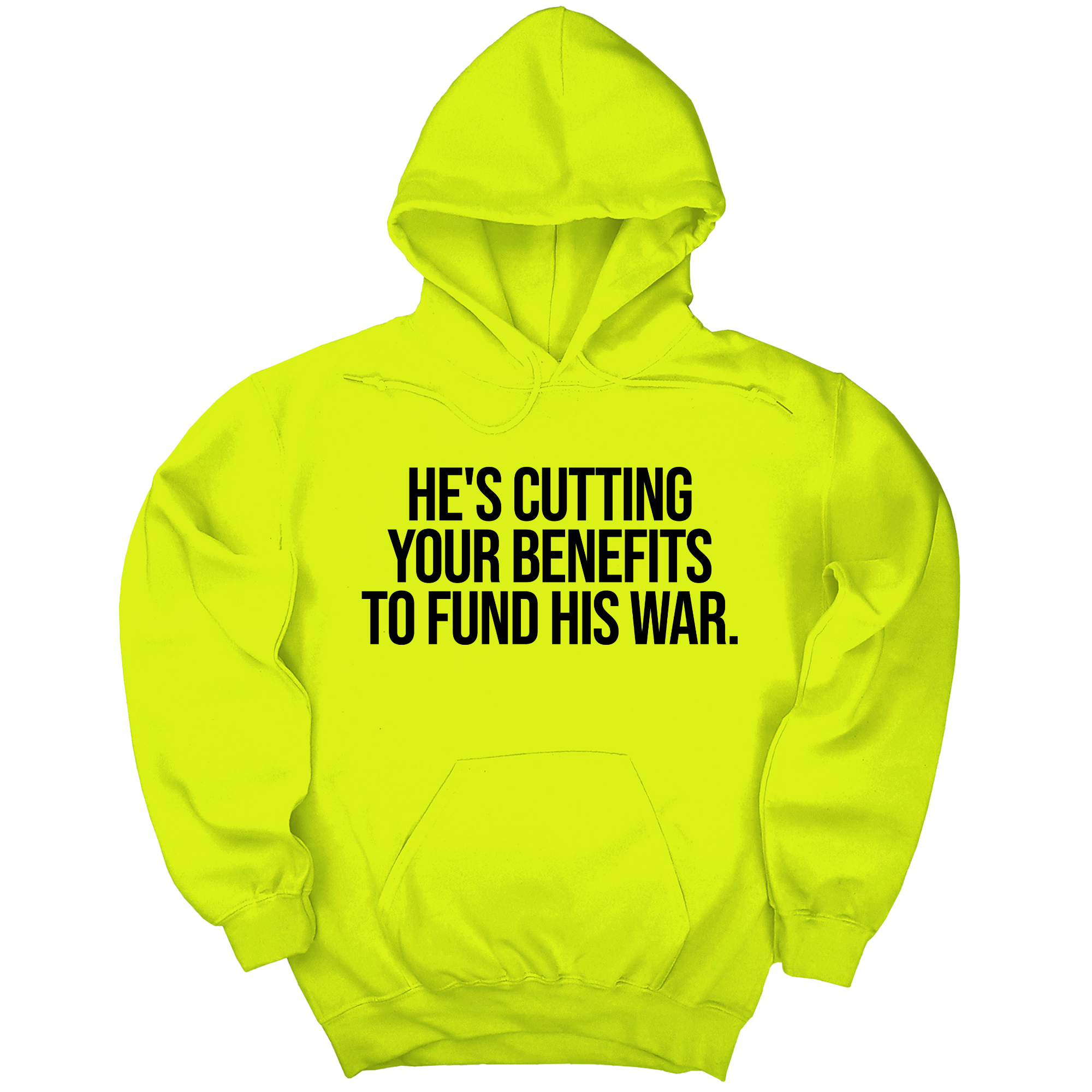 *HOODIE* He's cutting your benefits to fund his war Unisex Hoodie-Hoodie-The Original God Ain't Petty But I Am