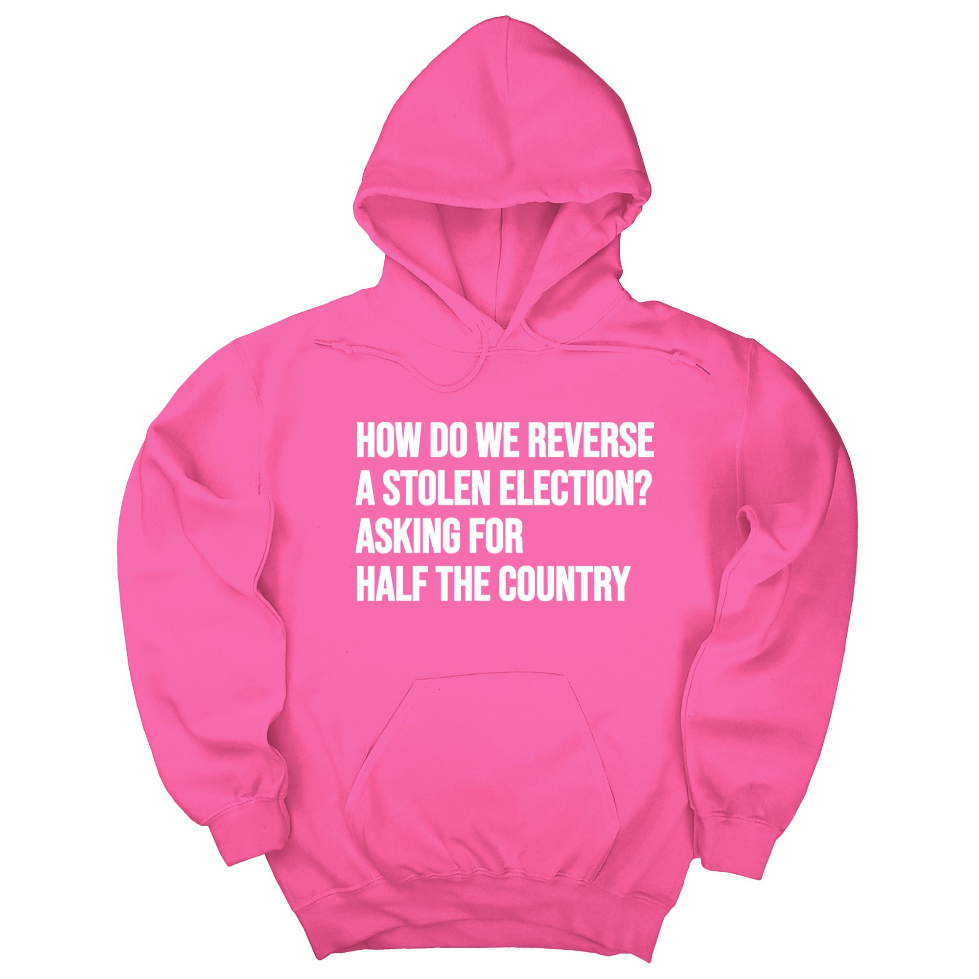 *HOODIE* How Do We Reverse a Stolen Election? Asking for Half the Country Unisex Hoodie-Hoodie-The Original God Ain't Petty But I Am