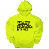 *HOODIE* I Refuse to Have "Good Manners" When Black People Are Being Murdered by the Police Unisex Hoodie-Hoodie-The Original God Ain't Petty But I Am