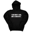 *HOODIE* I Said What I Said and I Stand on It Unisex Hoodie-Hoodie-The Original God Ain't Petty But I Am