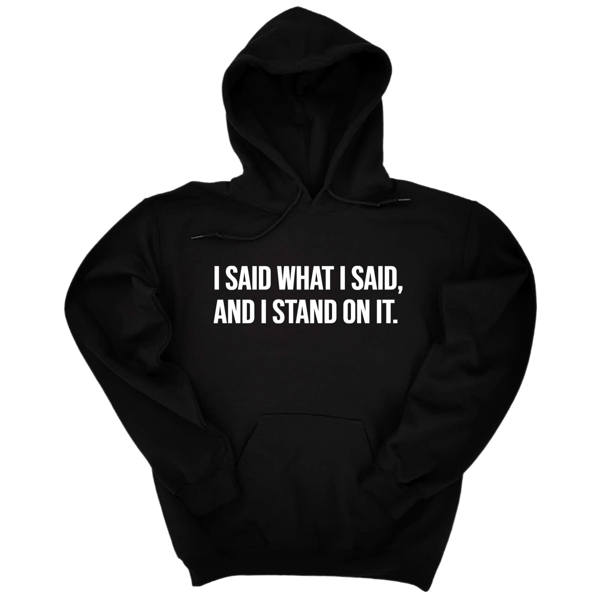 *HOODIE* I Said What I Said and I Stand on It Unisex Hoodie-Hoodie-The Original God Ain't Petty But I Am